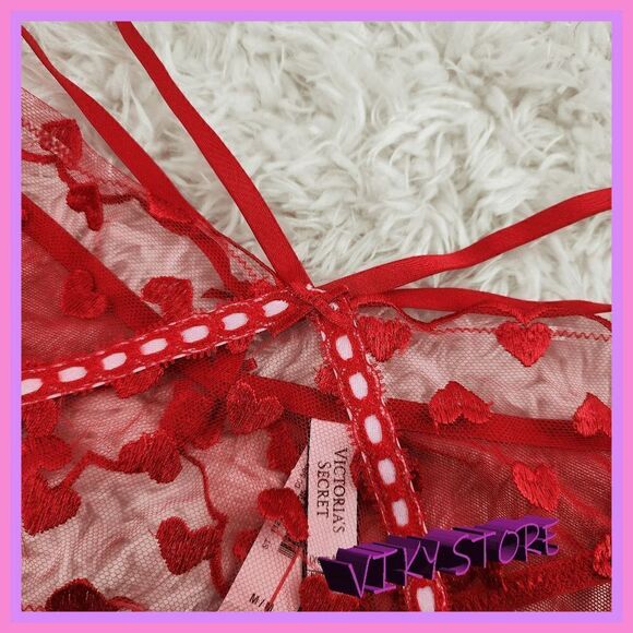 NWT {Victoria's Secret} Dream Angels Red Brazilian Tanga: Sultry Elegance in Med - Picture 3 of 7